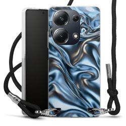 New Carry Case Transparent Stoff schwarz/silber