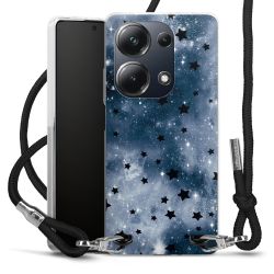 New Carry Case Transparent Stoff schwarz/silber