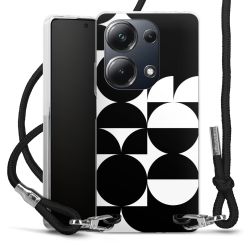 New Carry Case Transparent Stoff schwarz/silber