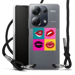 New Carry Case Transparent Stoff schwarz/silber