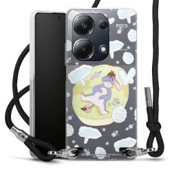 New Carry Case Transparent Stoff schwarz/silber