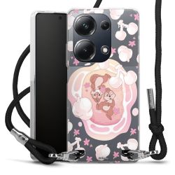 New Carry Case Transparent Stoff schwarz/silber