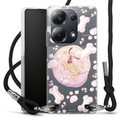 New Carry Case Transparent Stoff schwarz/silber