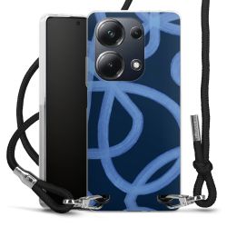 New Carry Case Transparent Stoff schwarz/silber