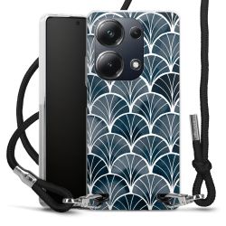 New Carry Case Transparent Stoff schwarz/silber