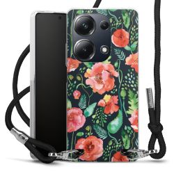 New Carry Case Transparent Stoff schwarz/silber