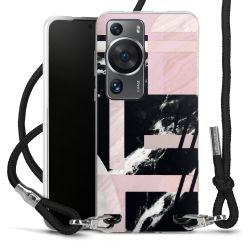 New Carry Case Transparent Stoff schwarz/silber