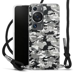 New Carry Case Transparent Stoff schwarz/silber