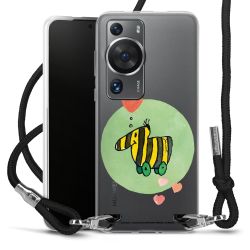 New Carry Case Transparent Stoff schwarz/silber