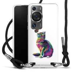 New Carry Case Transparent Stoff schwarz/silber