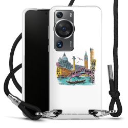 New Carry Case Transparent Stoff schwarz/silber