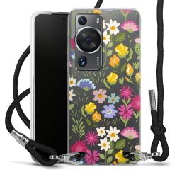 New Carry Case Transparent Stoff schwarz/silber