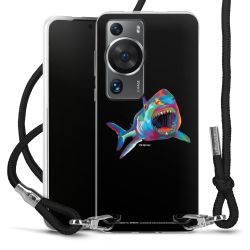 New Carry Case Transparent Stoff schwarz/silber