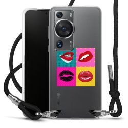 New Carry Case Transparent Stoff schwarz/silber