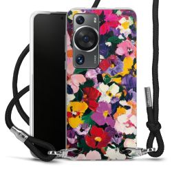 New Carry Case Transparent Stoff schwarz/silber