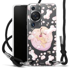 New Carry Case Transparent Stoff schwarz/silber