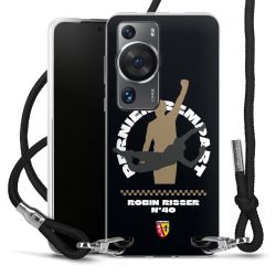 New Carry Case Transparent Stoff schwarz/silber