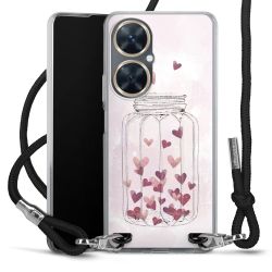 Carry Case Transparent Fabric black/silver