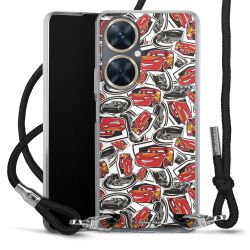 New Carry Case Transparent Stoff schwarz/silber