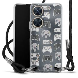 Carry Case Transparent Fabric black/silver