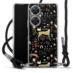 New Carry Case Transparent Stoff schwarz/silber