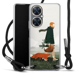 New Carry Case Transparent Stoff schwarz/silber