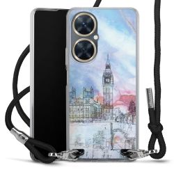 Carry Case Transparent Fabric black/silver