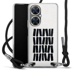 New Carry Case Transparent Stoff schwarz/silber