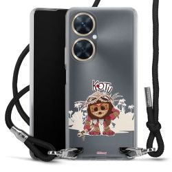 New Carry Case Transparent Stoff schwarz/silber