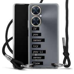 New Carry Case Transparent Stoff schwarz/silber