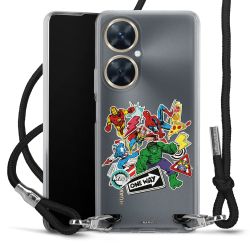 New Carry Case Transparent Stoff schwarz/silber