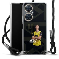 New Carry Case Transparent Stoff schwarz/silber