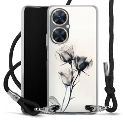 New Carry Case Transparent Stoff schwarz/silber