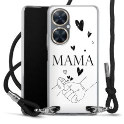 New Carry Case Transparent Stoff schwarz/silber