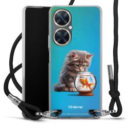 New Carry Case Transparent Stoff schwarz/silber