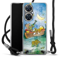 New Carry Case Transparent Stoff schwarz/silber