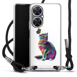 New Carry Case Transparent Stoff schwarz/silber