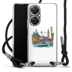 New Carry Case Transparent Stoff schwarz/silber