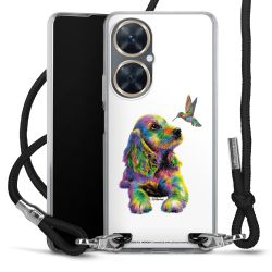 New Carry Case Transparent Stoff schwarz/silber