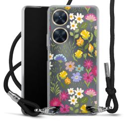 New Carry Case Transparent Stoff schwarz/silber