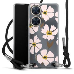 New Carry Case Transparent Stoff schwarz/silber