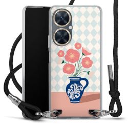 New Carry Case Transparent Stoff schwarz/silber