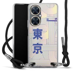 New Carry Case Transparent Stoff schwarz/silber