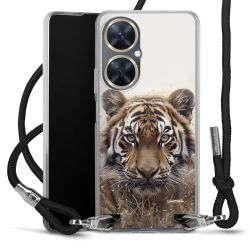 New Carry Case Transparent Stoff schwarz/silber