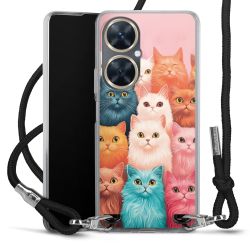 New Carry Case Transparent Stoff schwarz/silber