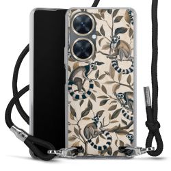 New Carry Case Transparent Stoff schwarz/silber