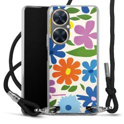 New Carry Case Transparent Stoff schwarz/silber