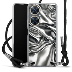 New Carry Case Transparent Stoff schwarz/silber