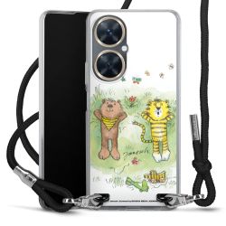 New Carry Case Transparent Stoff schwarz/silber