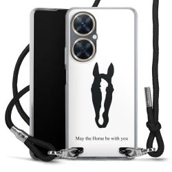 New Carry Case Transparent Stoff schwarz/silber